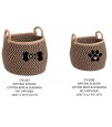 Pet Posse 2 Pieces Cotton ROPE & Seagrass Storage Bins Set. 7100 Sets. EXW Los Angeles